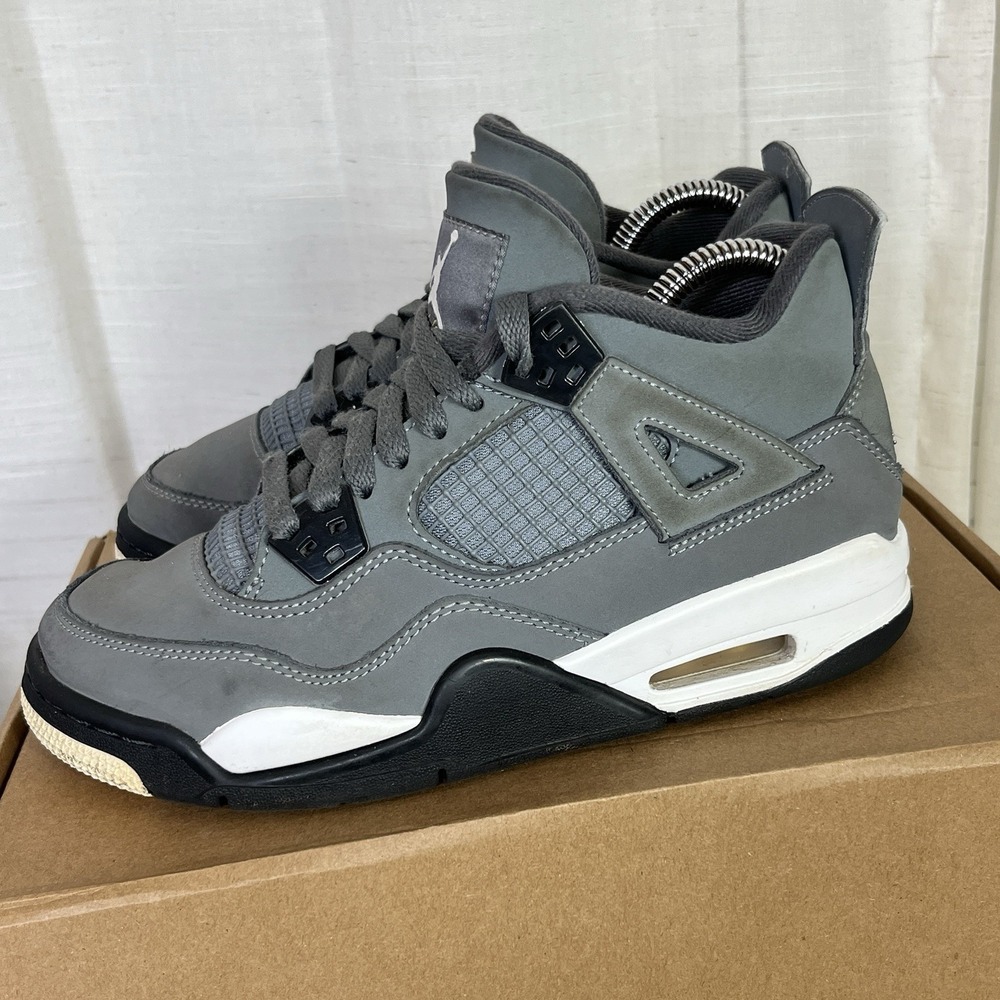 Nike Air Jordan Retro 4 Cool Grey GS 408452-007 Size‎ 5Y / Womens Size 6.5 Shoes
